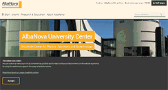 Desktop Screenshot of albanova.se