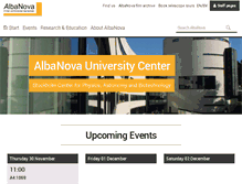 Tablet Screenshot of albanova.se